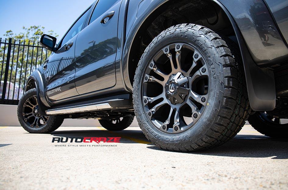 FORD-RANGER-VAPOR-BLACK-MACHINED-WITH-DARK-TINT
